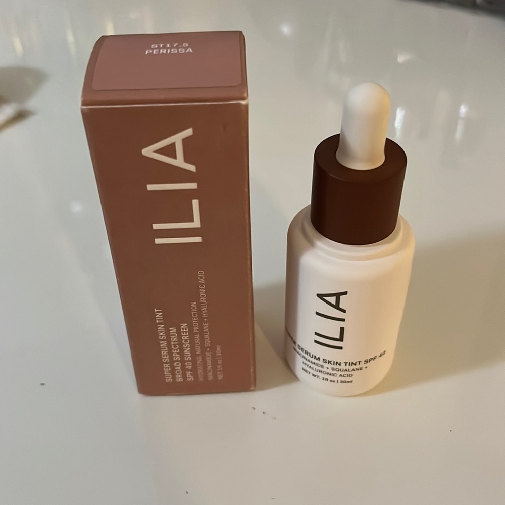 Ilia Super Serum Skin Tint--"Perissa--Broad Spectrum--SPF 40--30ml